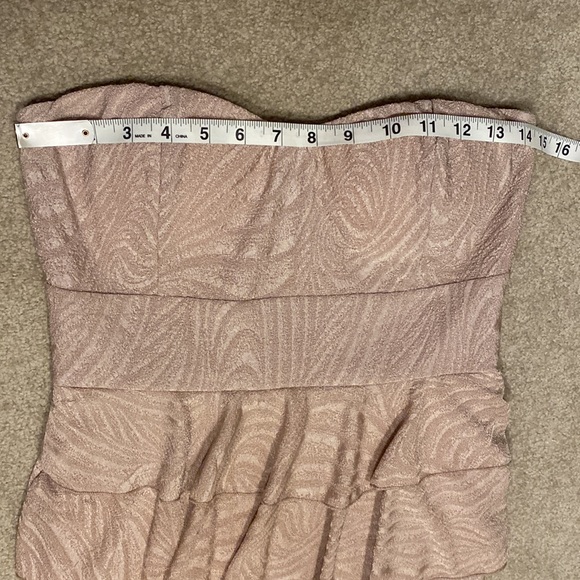 Strapless dusty rose stretch dress - Picture 5 of 5